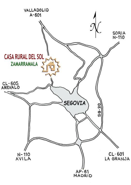 Casa Rural del Sol Zamarramala Exterior foto